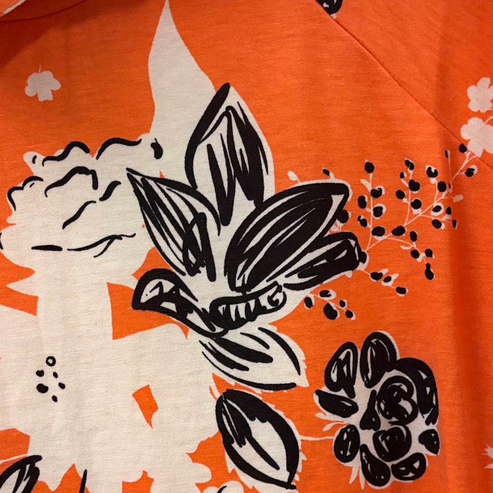 Floral Orange Hoodie - Picture 2 of 7